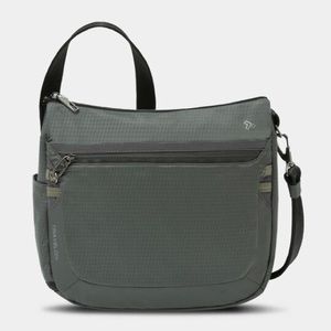 Travelon Anti-Theft Active Medium Crossbody Messenger Bag, Charcoal